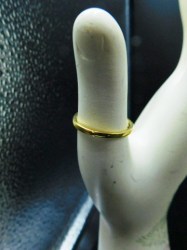gold plate cluster ring 6 half bk